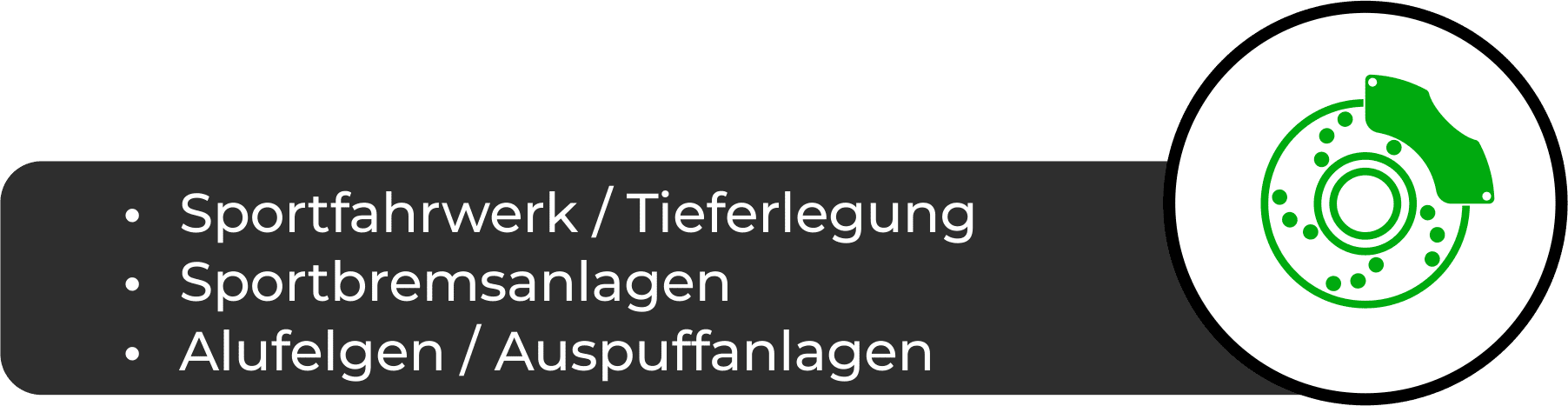 Sportfahrwerk Tieferlegung Bremsen Alufelgen Auspuff Autohaus Berghofer Peissenberg